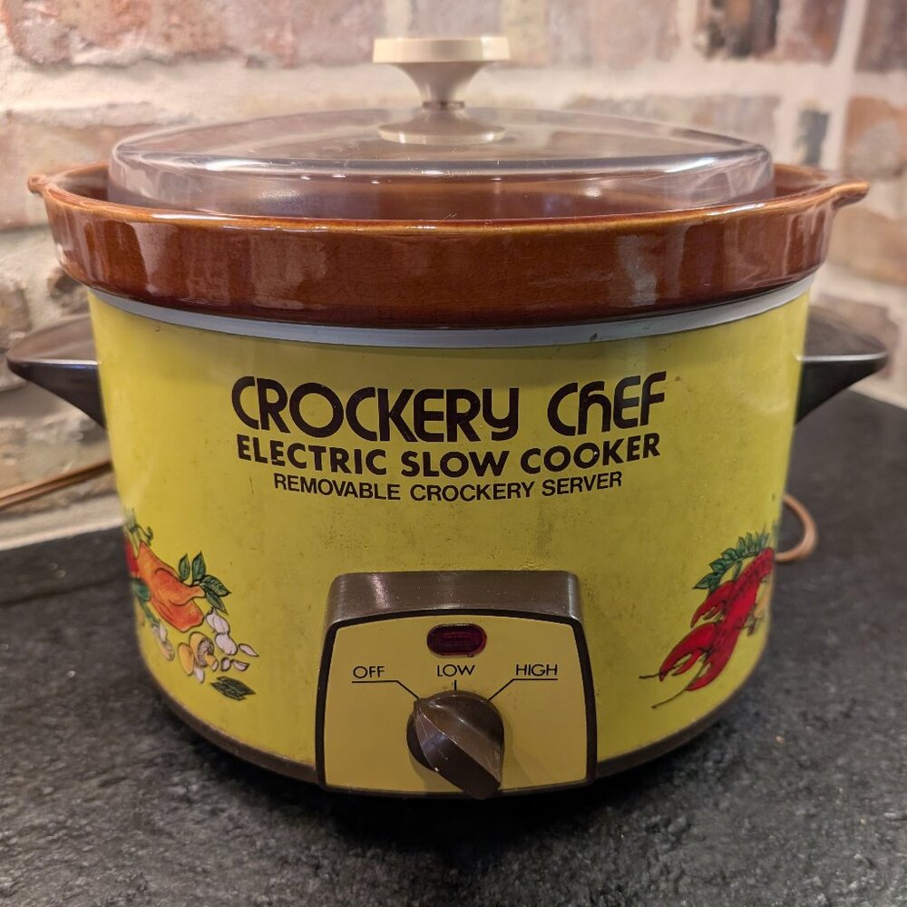 Vintage Rival Crockery Chef Slow Cooker Crock Pot Model 1031 / 1030